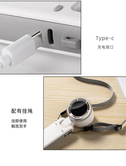 Popular Outdoor Handheld Mini Fan Desktop Fan Brushless Motor Hanging Neck Small Fan Cross-Border Hot Model