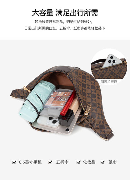 Wear-Resistant Waist Bag for Construction Site Work for Men and Women 2025 Spring and Summer New European and American Casual Versatile Trendy Big-Name Outdoor Chest Bag