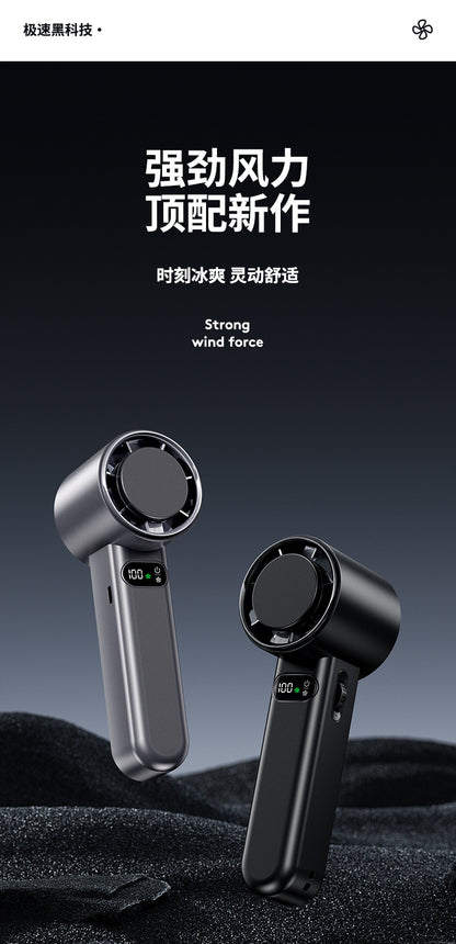 Huaqiangbei 100-speed high-speed hand-held turbo fan portable mini refrigeration ice compress fan