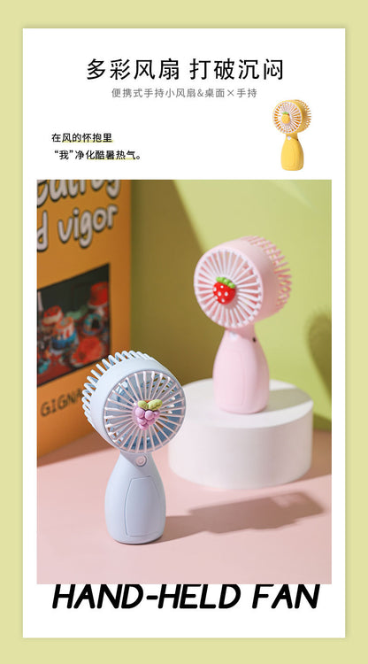 New cross-border foreign trade handheld fan portable summer usb fan dormitory desktop mini fan
