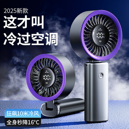 Cross-border new waist fan outdoor site lighting large capacity neck fan portable waist fan