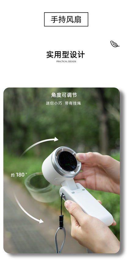 Popular Outdoor Handheld Mini Fan Desktop Fan Brushless Motor Hanging Neck Small Fan Cross-Border Hot Model