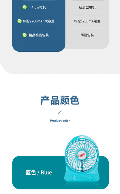 Gongtian Fan F95B Mini Portable Handheld Fan USB Charging High Wind Student Dormitory Dropshipping