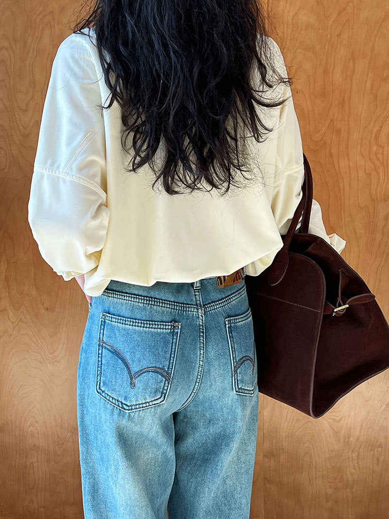 Lushi Japanese-Style Minimalist Thickened Brushed Corduroy Shirt for Women 2025 Autumn Inner Layering Base Shirt 3378