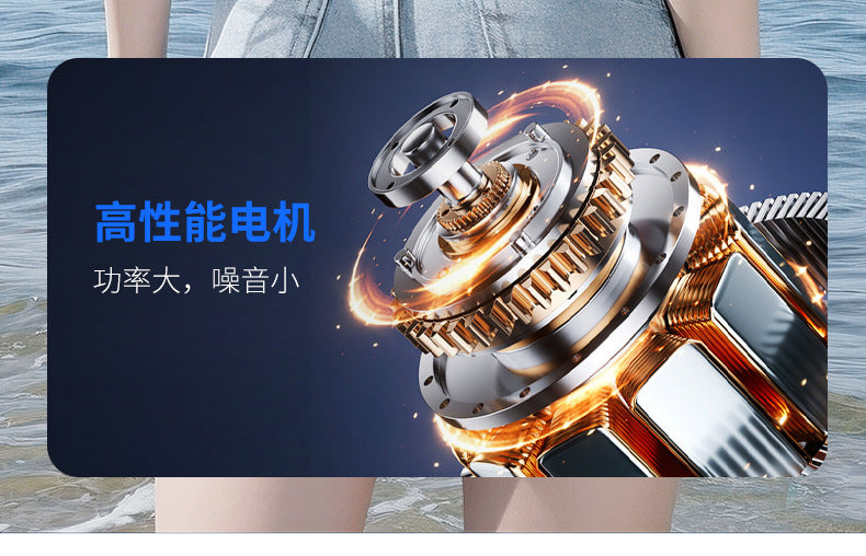 Cross-Border New Waist-Mounted Fan, Extra Large Capacity, Handheld USB Charging, Portable Outdoor Camping Cooling Device