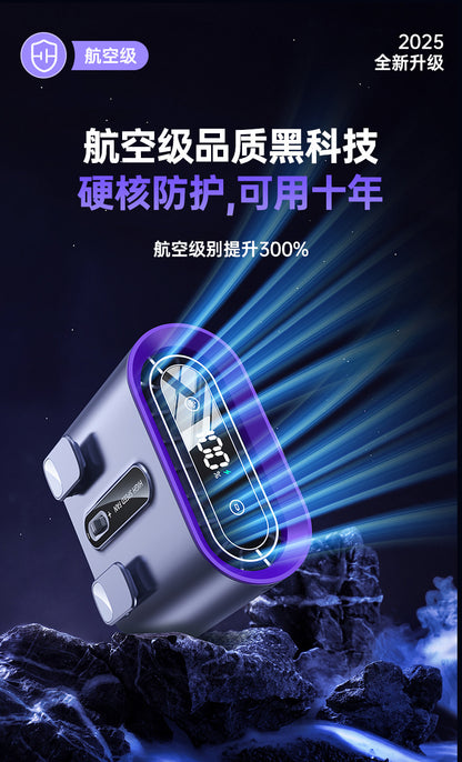 Cross-border new waist fan outdoor site lighting large capacity neck fan portable waist fan