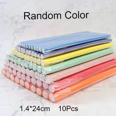 New 10Pcs Flexible Hair Curling Rod Hair Curler Makers Soft Foam Bendy Twist Curls Flexi Roller Hair Roller No Heat Styling Tool