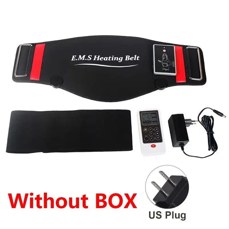 EMS Abdominal Toning Belt Electric Muscle Stimulation Muscle Toner Portable Fitness Massager Waist Trainer Body Slimming Shaping