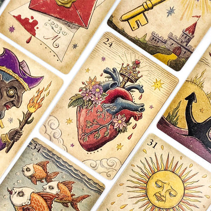Oracle Cards A 36 Mysterious Divination Oracle Cards Party Entertainment Board Game,Perfect For Spiritual Guidance & Collectors