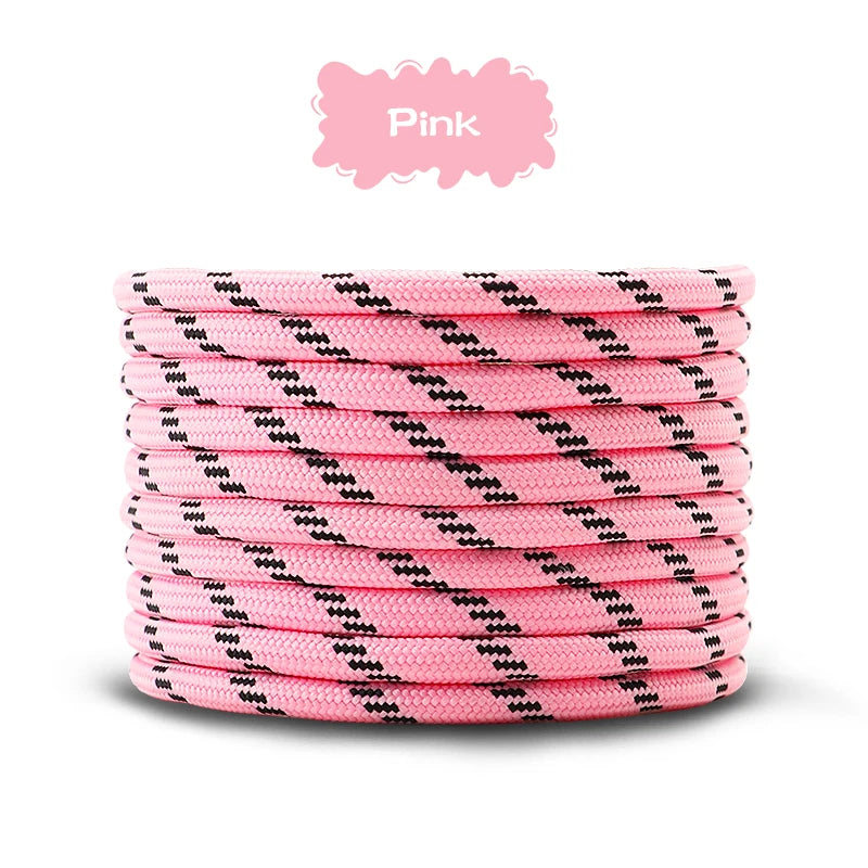 5mm thick Round Shoelace Outdoor Sports Laces Sneaker basketball Shoe Laces length 100/120/140/160cm Shoe accessories 1Pair
