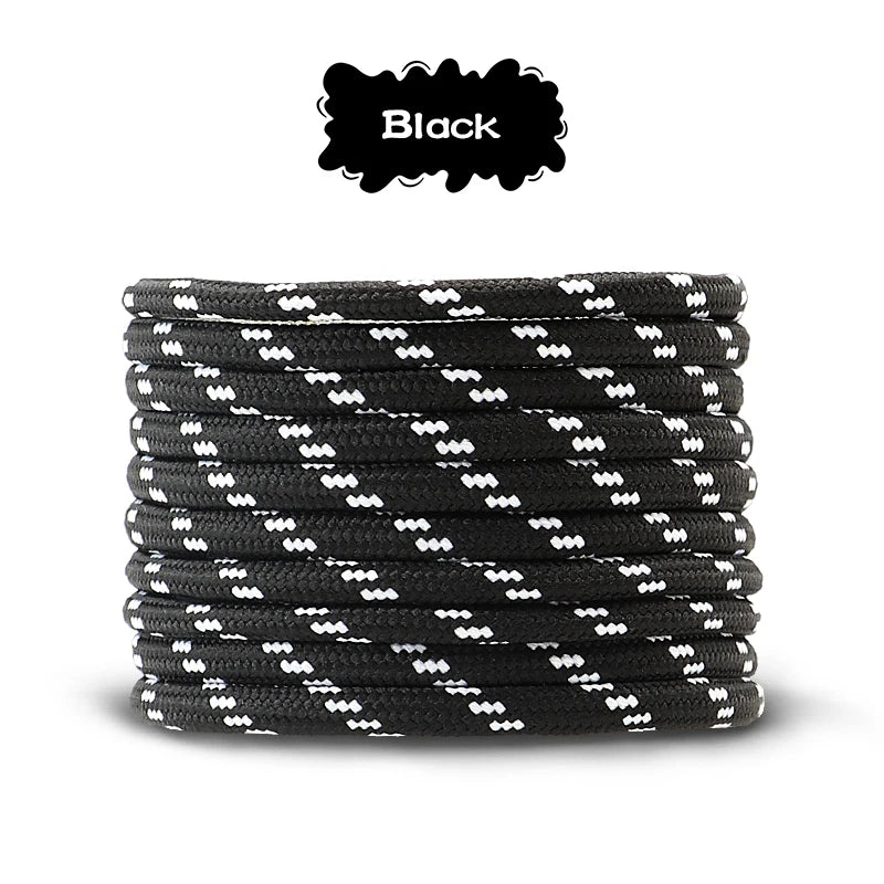 5mm thick Round Shoelace Outdoor Sports Laces Sneaker basketball Shoe Laces length 100/120/140/160cm Shoe accessories 1Pair