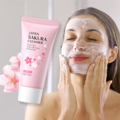 SAKURA  Skincare Set Complete Facial Care Including Eye Cream, Cleanser, Facial Oil, Lip Mask, PeelOff Mask Moisturizing For ALL