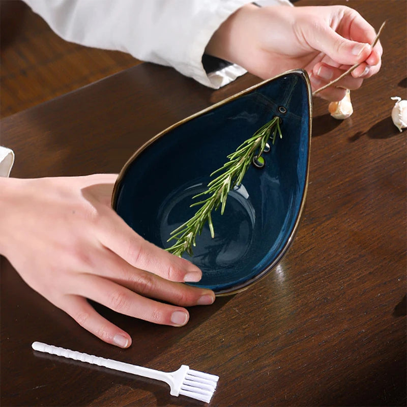 Herb Stripper Bowl, Risen Herb Peeling Bowl, Kitchen Herbs Leaf Stripping Tool, Herb Peeler For Kale, Thyme, Basil