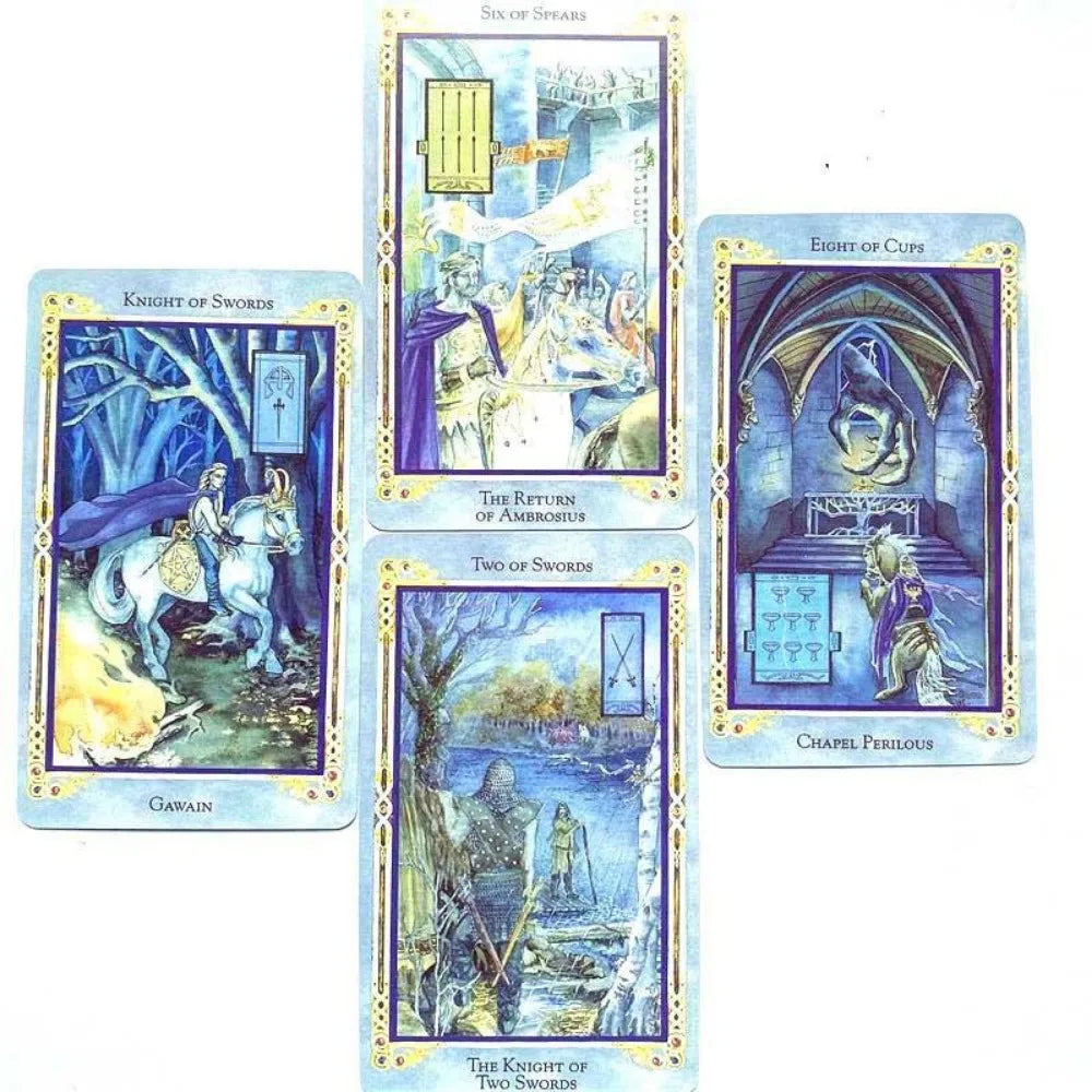 Legend King Arthurian Tarot Board Game Family Party Playing Cards Deck Table Game Divination Date Legend The Arthurian Tarot