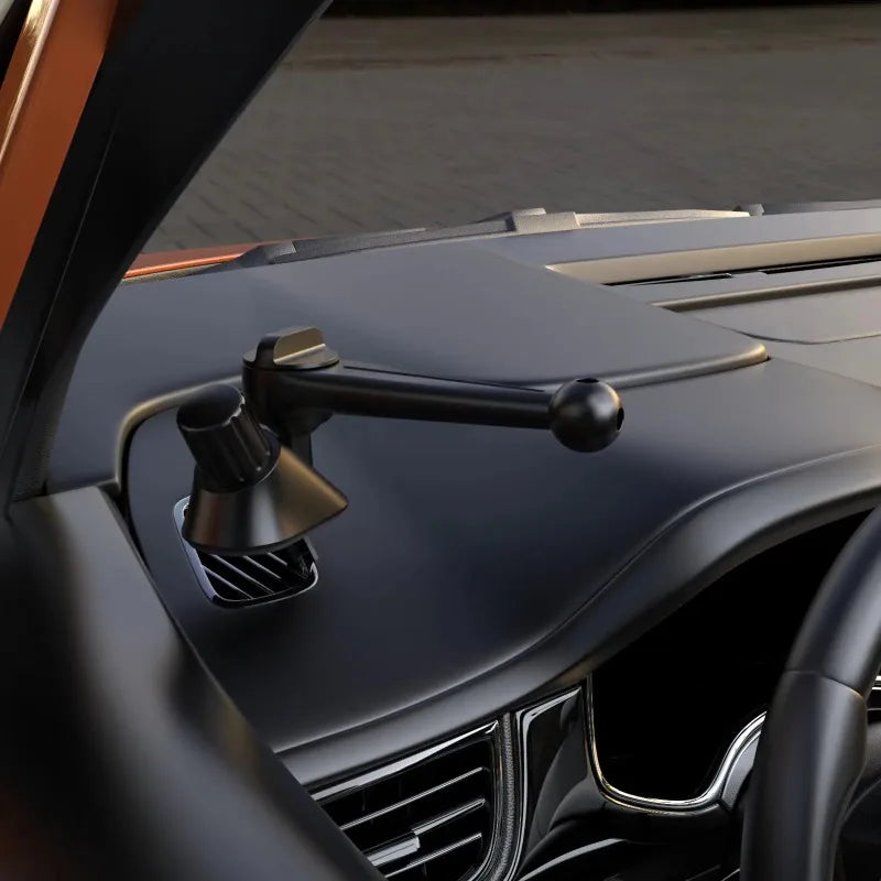 Car Phone Holder Mount Base 17mm Ball Head Air Vent Clip Adjustable Extension Arm For Dashboard Windshield Compatible All Phones