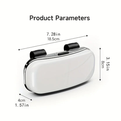Car Sun Visor Glasses Storage Box One-Hand Operation Anti-Scratch Sunglasses Holder Eyeglass Case Sun Visor Car Lenses Holder
