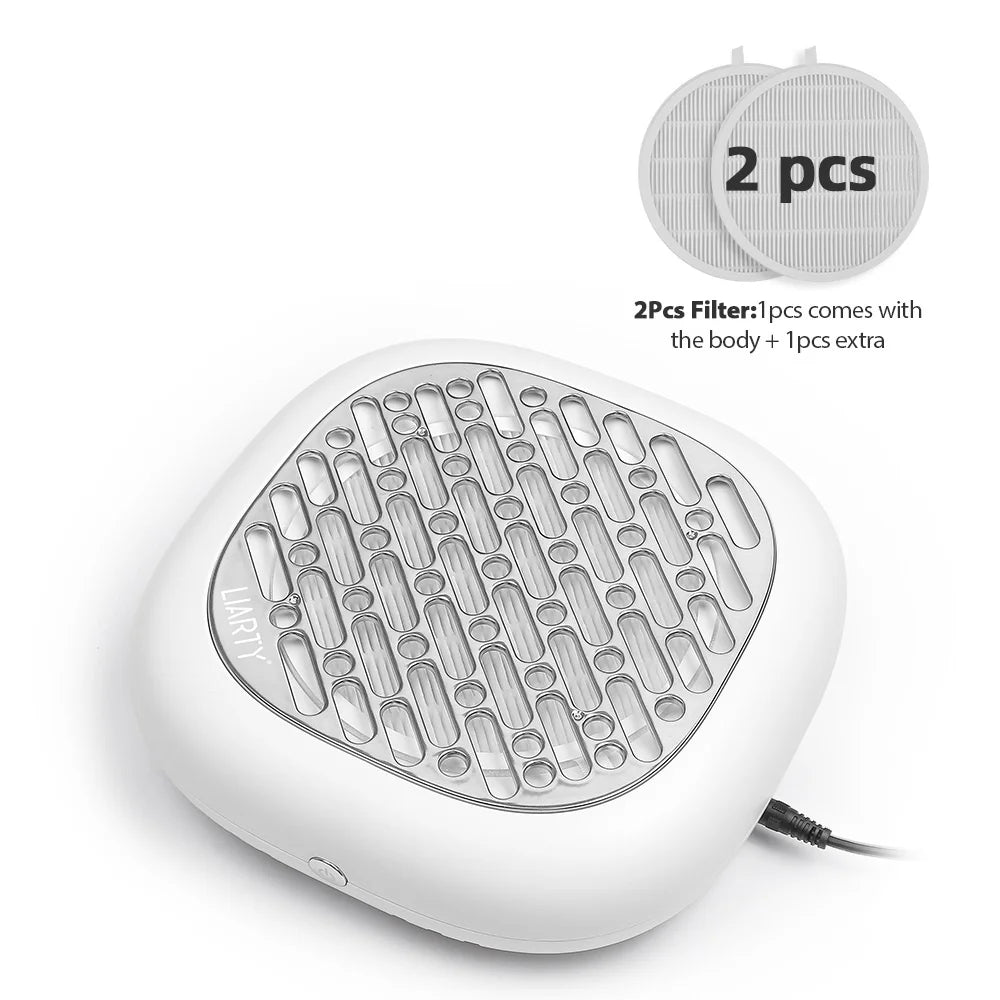 130W Powerful Brushless Nail Dust Collector Super Suction Nail Dust Extractor Nail Art Manicure Fan Vacuum Cleaner With 2 Filter