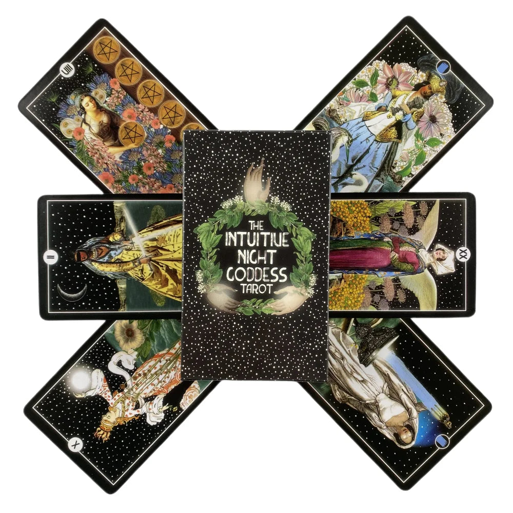 The Intuitive Night Goddess Tarot Decks High Quality Board Game Fun Divination Tarot For Beginners