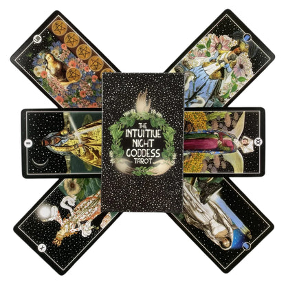 The Intuitive Night Goddess Tarot Decks High Quality Board Game Fun Divination Tarot For Beginners
