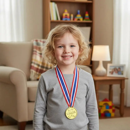 10/20pcs Plastic Gouden Winner Award Medailles Kinderen Verjaardagsfeest Favorieten Sportspel Prijs Speelgoed Voetbal Voetbalfee