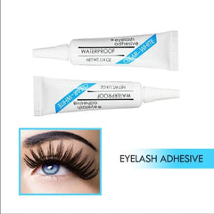 Waterproof Eyelash Glue for Strong Hold, Professional Quick-Drying Transparent Glue, Hypoallergenic and Long-Lasting, Suitable for Sensitive Eyes