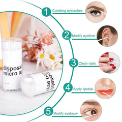 Micro Brush Disposable Lash Removing Swab Microbrush Mascara Wands Applicator Eyelash Extension Makeup brushes Tools