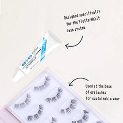 Waterproof Eyelash Glue for Strong Hold, Professional Quick-Drying Transparent Glue, Hypoallergenic and Long-Lasting, Suitable for Sensitive Eyes