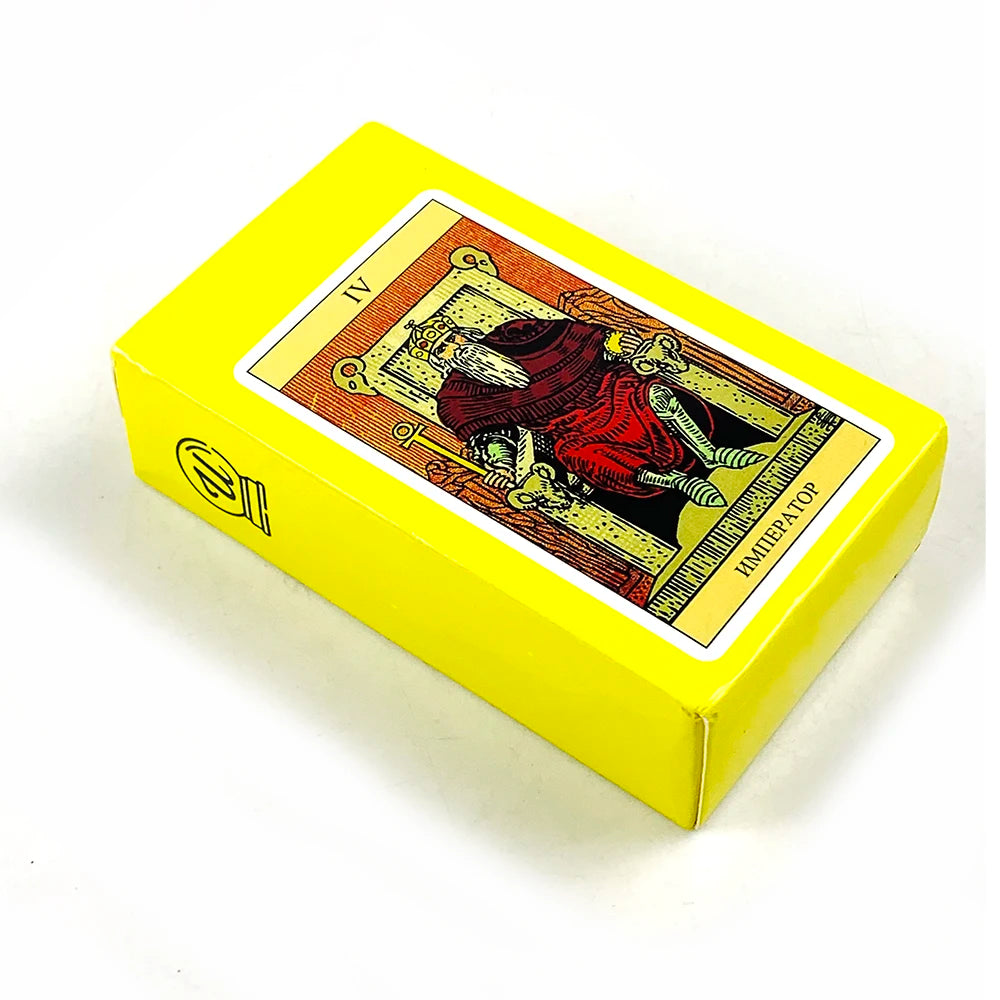 Russian Tarot Cards 78 Tarot Deck With Paper Guidebook,Classic Design For Beginners & Pros, Ideal For Divination, Meditation