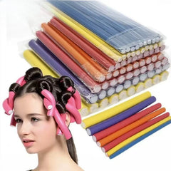 New 10Pcs Flexible Hair Curling Rod Hair Curler Makers Soft Foam Bendy Twist Curls Flexi Roller Hair Roller No Heat Styling Tool
