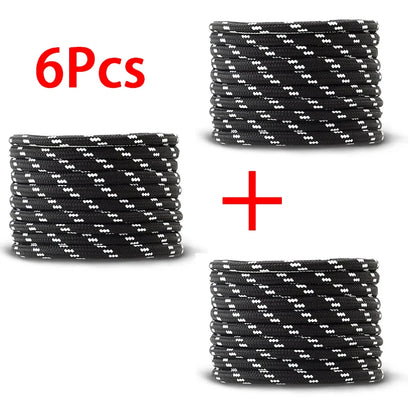 5mm thick Round Shoelace Outdoor Sports Laces Sneaker basketball Shoe Laces length 100/120/140/160cm Shoe accessories 1Pair