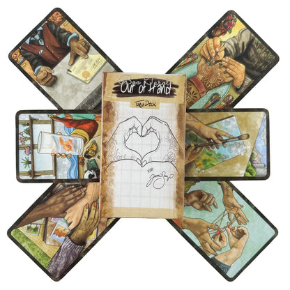 Out Of Hand Tarot Deck A 78 Tarot cards Art Unique Divination Board Games Taro Playing Full English Mysterious