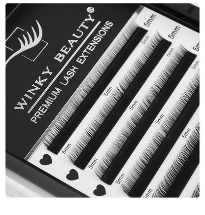 winky beauty Mink Individual Bottom Eyelash Extension B/C Curl 5-7Mix Professional Under Lash Make up Natural False Lashes