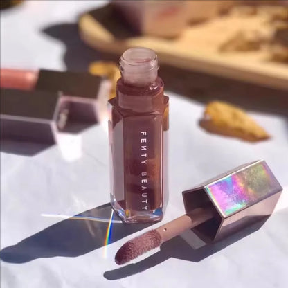 Fashion Fenty Beauty 9 Colors Lip Gloss Waterproof Liquid Lipstick Nude Pink Lips Tint Makeup Moisturizing Lip Glaze Cosmetics