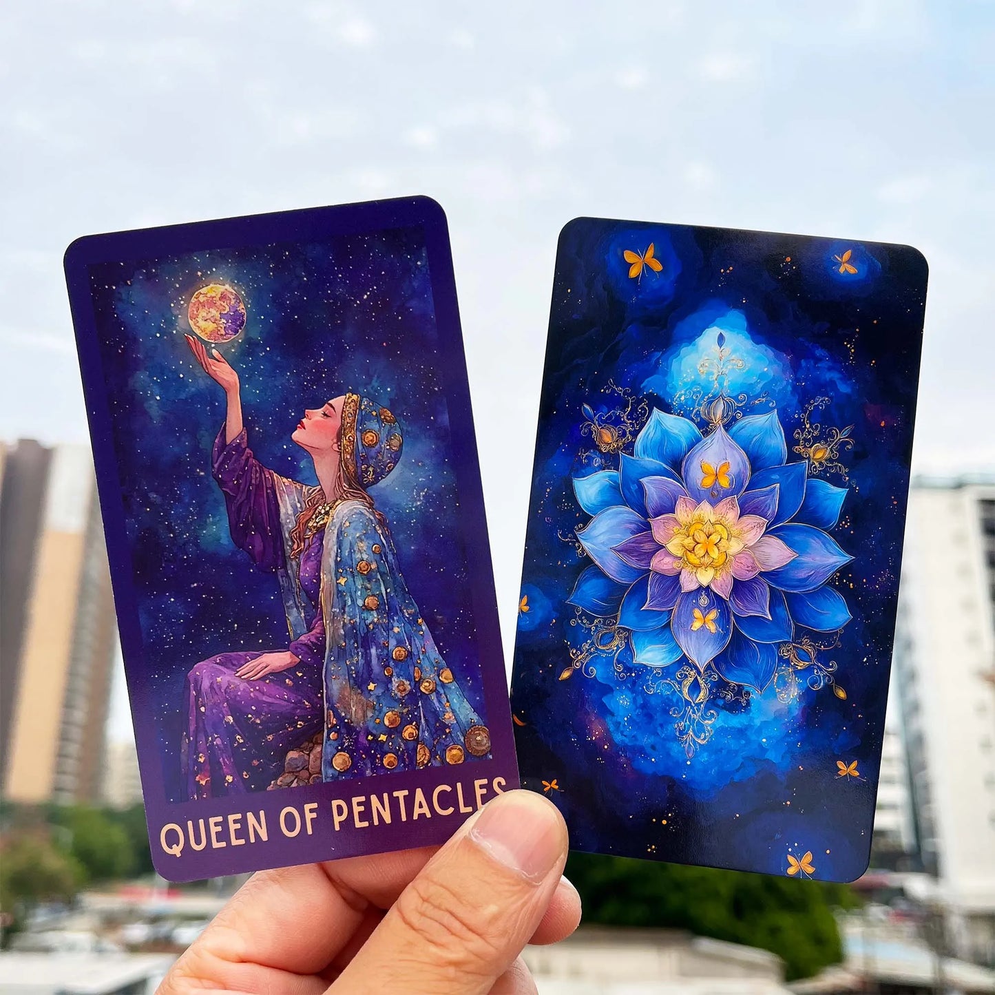 Celestial Tarot Deck, English Guidebook, Card Game, Divination and Meditation Tool, Wisdom of Traditional Tarot, 78 Cards