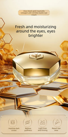 Beauty Salon Line-grade Black Gold Royal Jelly Collagen Light Wrinkle Eye Cream Care Anti Wrinkle Cream Eye Bags Contour Beauty