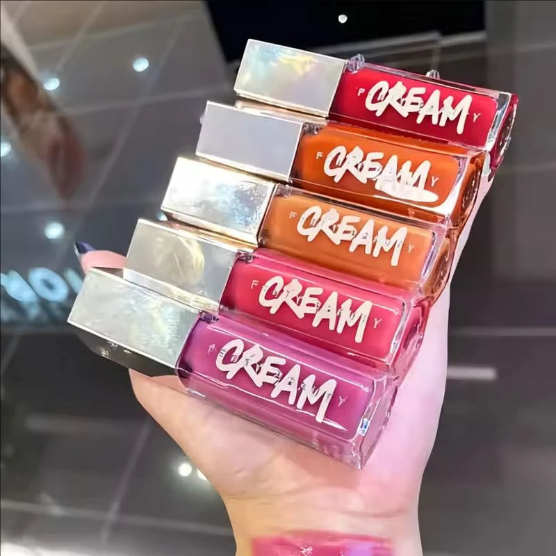Fashion Fenty Beauty 9 Colors Lip Gloss Waterproof Liquid Lipstick Nude Pink Lips Tint Makeup Moisturizing Lip Glaze Cosmetics