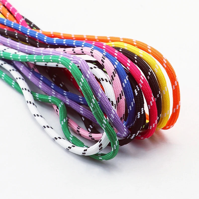 5mm thick Round Shoelace Outdoor Sports Laces Sneaker basketball Shoe Laces length 100/120/140/160cm Shoe accessories 1Pair