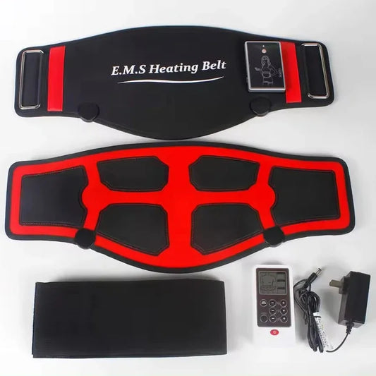 EMS Abdominal Toning Belt Electric Muscle Stimulation Muscle Toner Portable Fitness Massager Waist Trainer Body Slimming Shaping
