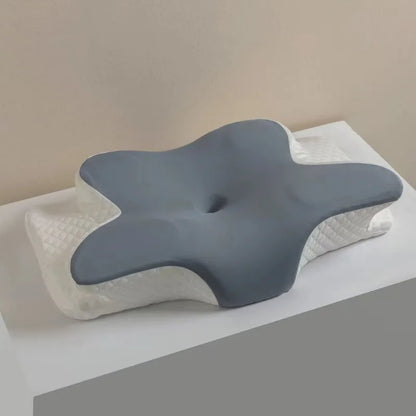 Memory Foam Pillows Butterfly Shaped Relaxing Cervical Slow Rebound Neck Pillow Pain Relief Sleeping Orthopedic Pillow Beding