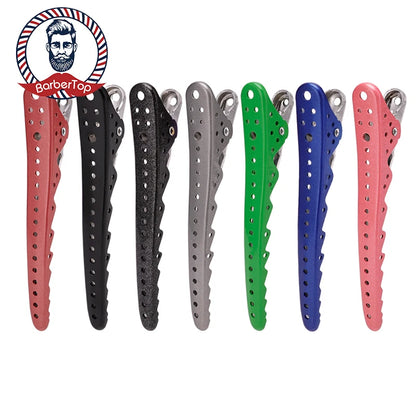 6Pcs/Set Hairdressing Alligator Hair Clips Salon Pro Seamless Clip Sectioning Barber Styling Barbershop Accessories