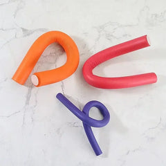 New 10Pcs Flexible Hair Curling Rod Hair Curler Makers Soft Foam Bendy Twist Curls Flexi Roller Hair Roller No Heat Styling Tool