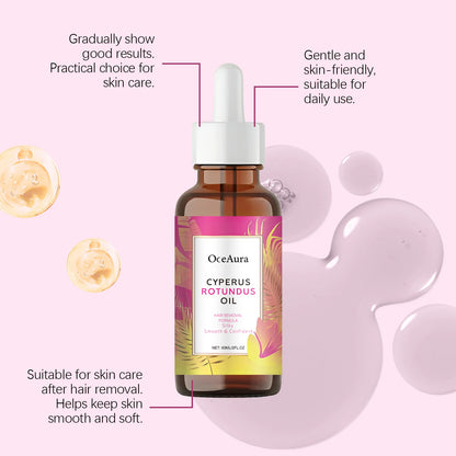 Cyperus Rotundus Oil Body Hair Remover Armpit Leg Arm Reduces Hair Growth Moisturizes Gentle Care Essential Oil for Smooth Skin