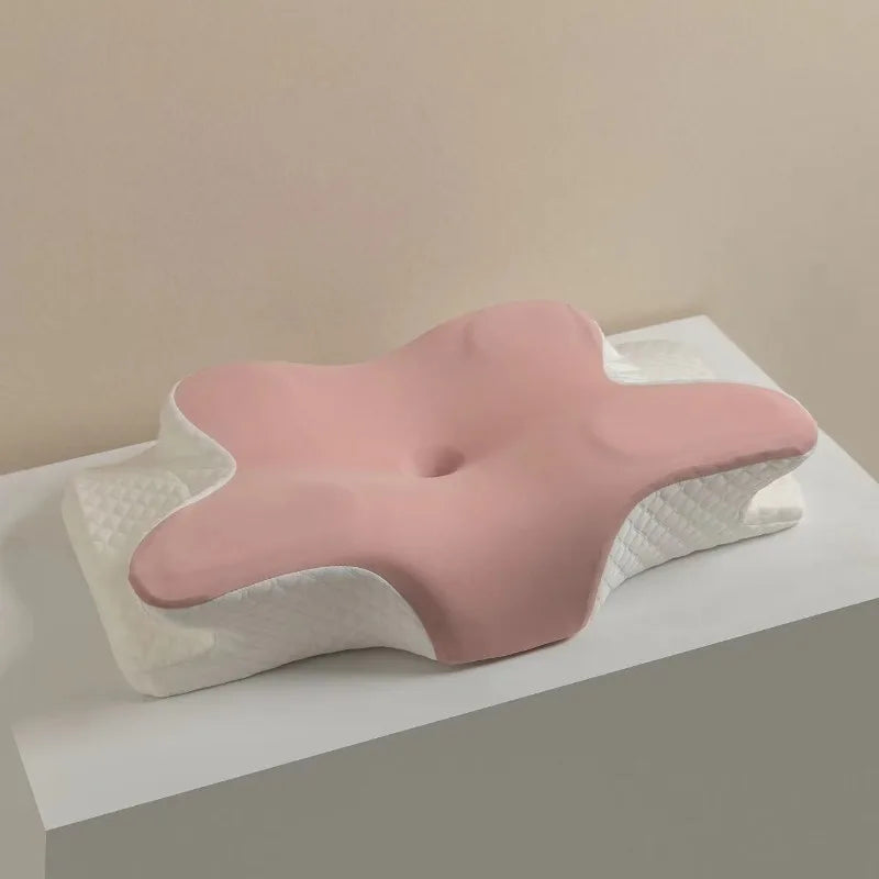 Memory Foam Pillows Butterfly Shaped Relaxing Cervical Slow Rebound Neck Pillow Pain Relief Sleeping Orthopedic Pillow Beding