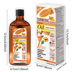 Turmeric Skincare Essential Oil, with Moisturizing and Brightening Effects, Is Gentle, Smooth, and Delicate, Easy to Absorb, and Helps Repair and Brighten the Skin. Suitable for Both Men and Women.