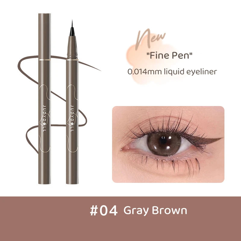 Judydoll New Black Liquid Eyeliner Pencil Waterproof 24 Hours Long Lasting Eye Makeup Smooth Superfine Eye Liner Pen