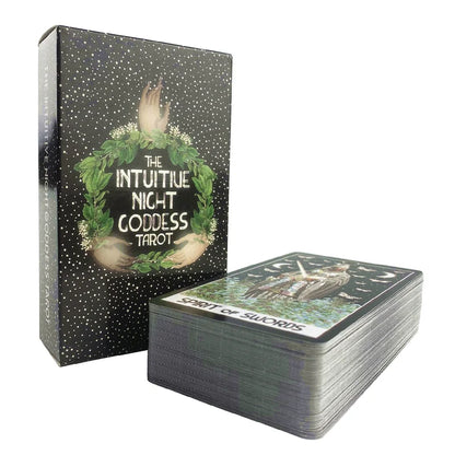 The Intuitive Night Goddess Tarot Decks High Quality Board Game Fun Divination Tarot For Beginners