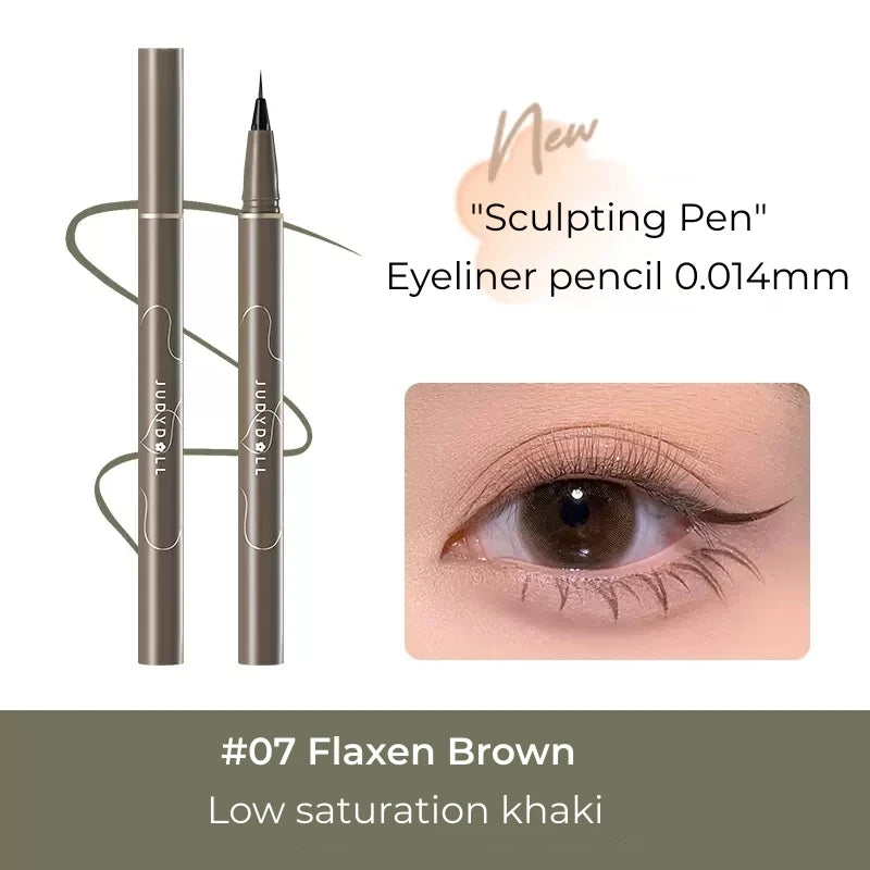 Judydoll New Black Liquid Eyeliner Pencil Waterproof 24 Hours Long Lasting Eye Makeup Smooth Superfine Eye Liner Pen