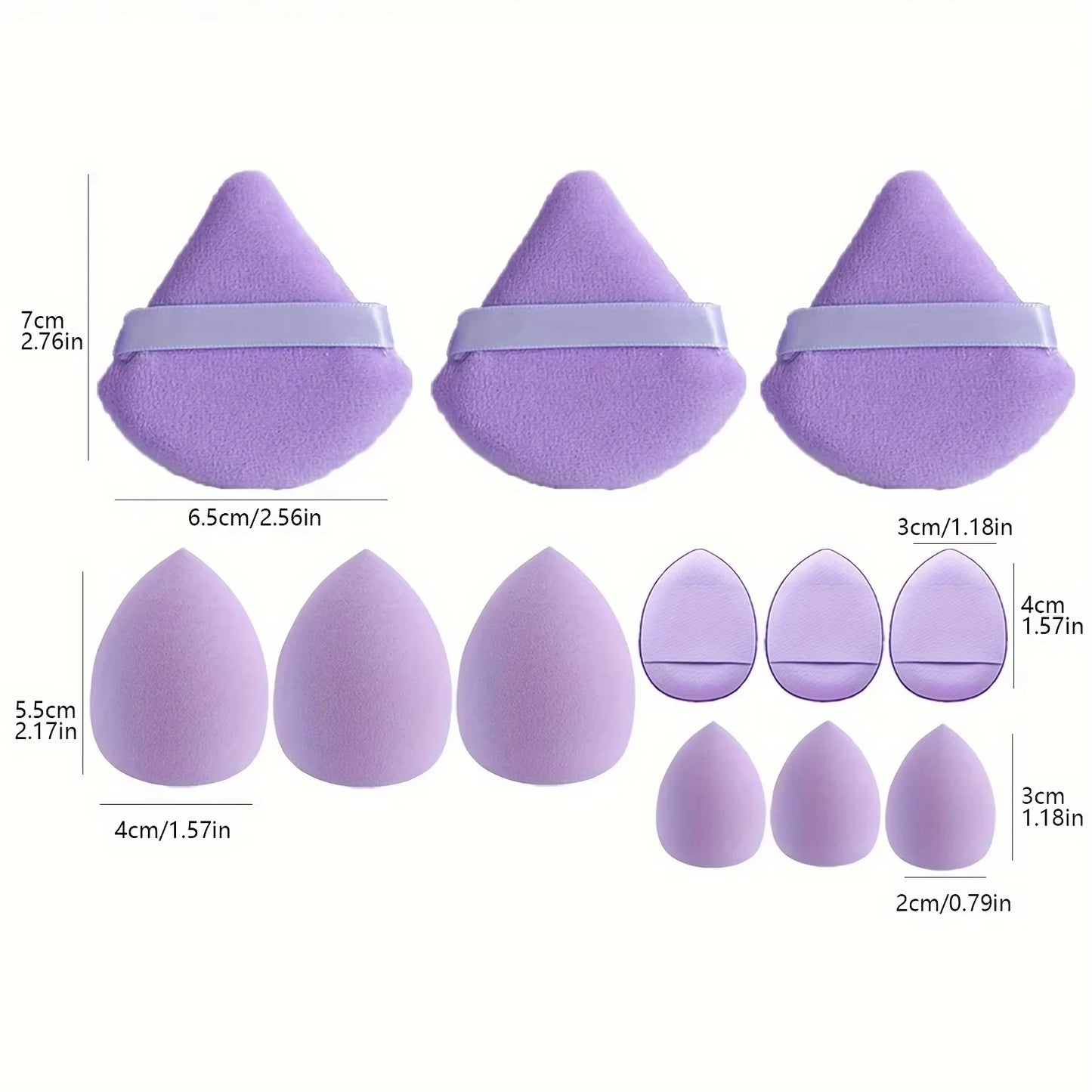 Professional Makeup Sponge Cosmetic Blender Beauty Egg Foundation Sponges Puff Powder Soft Gentle Multi-Purpose Makeup Tools