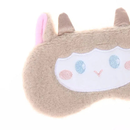 Cute Cartoon Plush Sleep Eye Mask Light Blocking Sleeping Eye Cover Protective Eye Mask Comfortable Soft