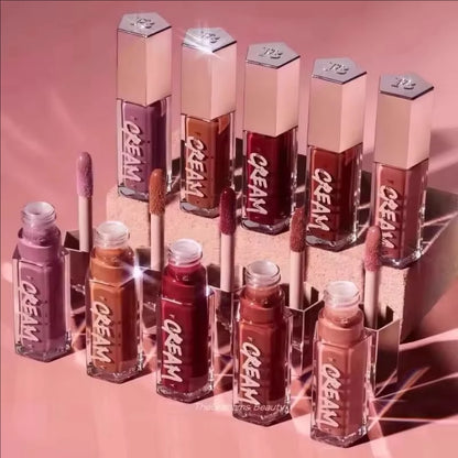 Fashion Fenty Beauty 9 Colors Lip Gloss Waterproof Liquid Lipstick Nude Pink Lips Tint Makeup Moisturizing Lip Glaze Cosmetics